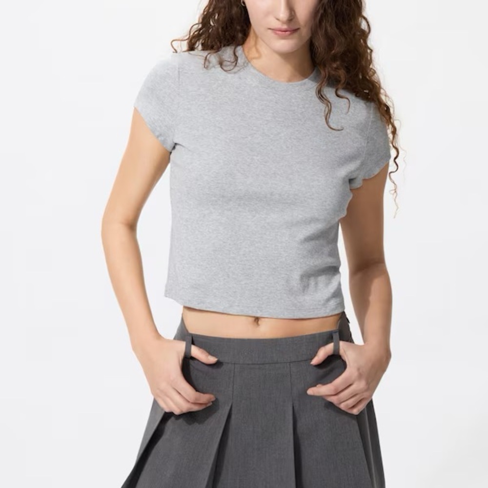 Uniqlo Gray Mini T-shirt